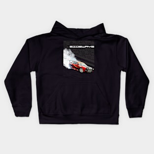 Drift Car Design Kids Hoodie